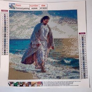 💰Jesus Diamond Painting. 30x30CM Completed